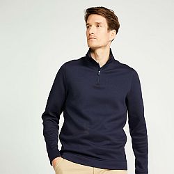 INESIS Pánska mikina MW500 tmavomodrá 3XL